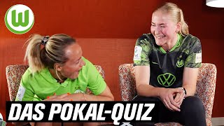 "Das hättest du eigentlich wissen müssen" 🫣 DFB-Pokalquiz mit Camilla Küver & Lisa Schmitz