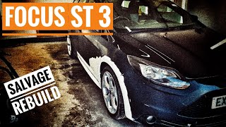 Ford Focus st3 police car st 3 salvage build part 4