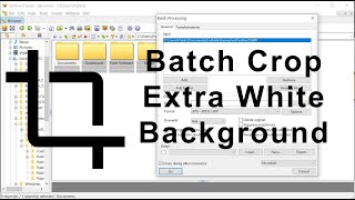How To Crop Extra White Background From Multiple Images