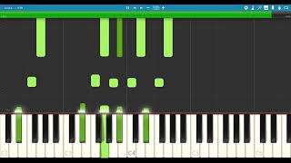 Piano Cover By "Hearing" - Michael Jackson - Dirty Diana (Piano Tutorial) Synthesia