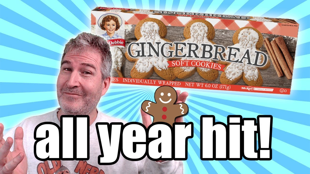 RECORDED LIVE! Little Debbie Gingerbread Soft Cookies Review 🍪😯 - YouTube