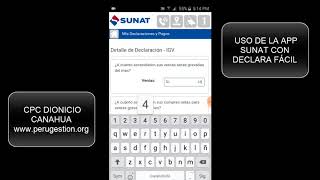 Declara Fácil : uso del APP SUNAT con Compras y Ventas