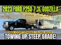 2023 Ford F250 7.3L Gas V8 Towing Up 6% Grade With MPG: Does It Outperform the 6.8L???