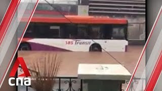 Several parts of Singapore hit by flash floods