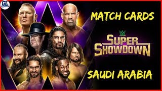 New Massive Matches Confirmed For WWE Super ShowDown ! Saudi Arabia 2019 Event M