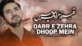 Farhan Ali Waris | Qabr E Zehra Dhoop Main | Noha Status | 8 Shawal Status | 2023