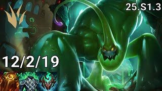 Zac Jungle vs Lee Sin - EUW grandmaster | Patch 25.S1.3