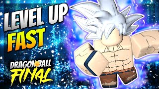 How To Level Up Fast In Dragon Ball Final Remastered Roblox Leveling ...