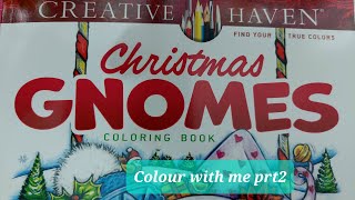 Colour Christmas with me in 'Christmas Gnomes' PART 2 -Teresa Goodridge