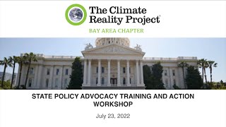 State Policy Advocacy Training And Action Workshop Part 1