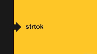 2.3.3.2 strtok
