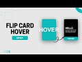 How to Create a Flip Card Hover Effect Using HTML & CSS (Step-by-Step Tutorial)