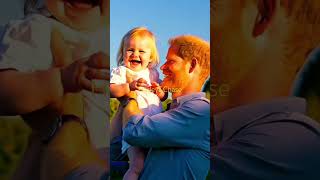 Joyful Lifts in the Garden #PrinceHarry #FatherAndDaughter #Playtime #lilibet #meghanmarkle #royal