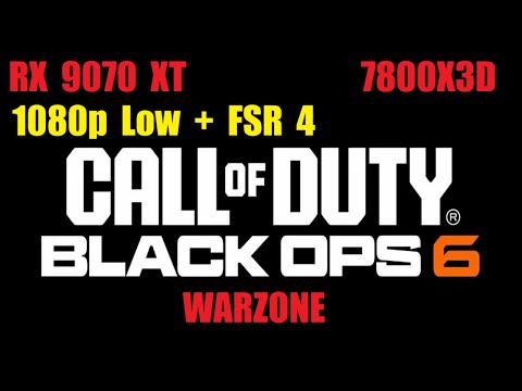 Warzone Rebirth Island Black Ops 6 – 1080p Low Settings + FSR 4 Quality – RX 9070 XT + 7800X3D