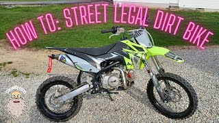 Street Legal Pit Bike Supermoto Conversion: How to Do It in Ohio