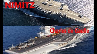 CHARLES DE GAULLE VS NIMITZ: Mari Bandingkan