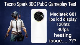 Tecno Spark 30C PubG Gameplay Test - price in Pakistan just 29k