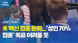 美 백신 접종 둔화...'성인 70% 접종' 목표 어려울 듯 / YTN 사이언스