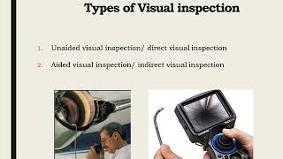 ME 367 Non Destructive Testing -Visual Inspection (P1)