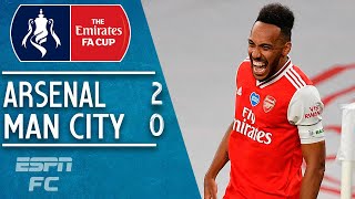 Pierre-Emerick Aubemeyang sends Arsenal to FA Cup final in 2-0 win vs. Man City | FA Cup Highlights