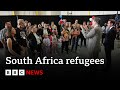 South African refugee says 'I didn't come to US for fun' | BBC News