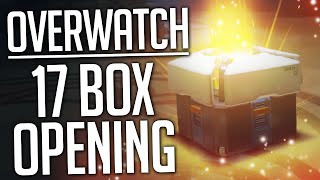 Overwatch Box Opening - 17 BOXES!