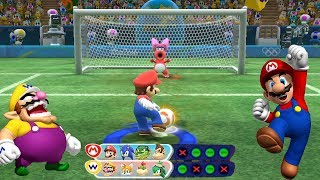 Mario and Sonic at The Rio 2016 Olympic Games Football Penalty Mario vs Wario
