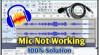 How to fix Audacity microphone not working | Mic not working on audacity recording time#Technonir