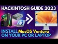 [OLD]Hackintosh Install MacOS Ventura on your Computer or Laptop  - The Easy Tutorial this 2023