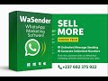 WASENDER, a WhatsApp Marketing software to automate your business