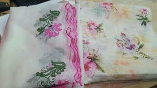 Latest cut work embroidery duppta designs