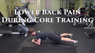 How To Fix Back Pain During Core Training | Arching The Low Back