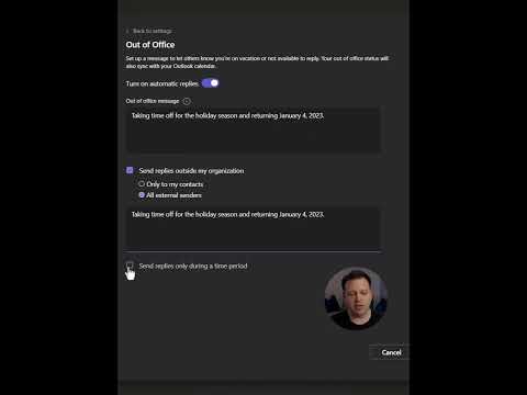 How to set Out of Office in Microsoft Teams #microsoftteams #tutorial