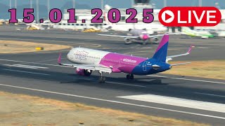 LIVE ACTION From Madeira Island Airport 15.01.2025