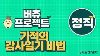 정직_미덕과 함께 하는 기적의 감사일기 비법 3세트 37일차