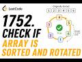 LeetCode 1752. Check if Array Is Sorted and Rotated