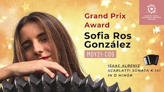 Sofia Ros González (grand prix award) – London Young Musician of the Year 2020-21