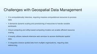 Challenges with Geospatial Data Management | Use Case-Geo-spatial Cloud