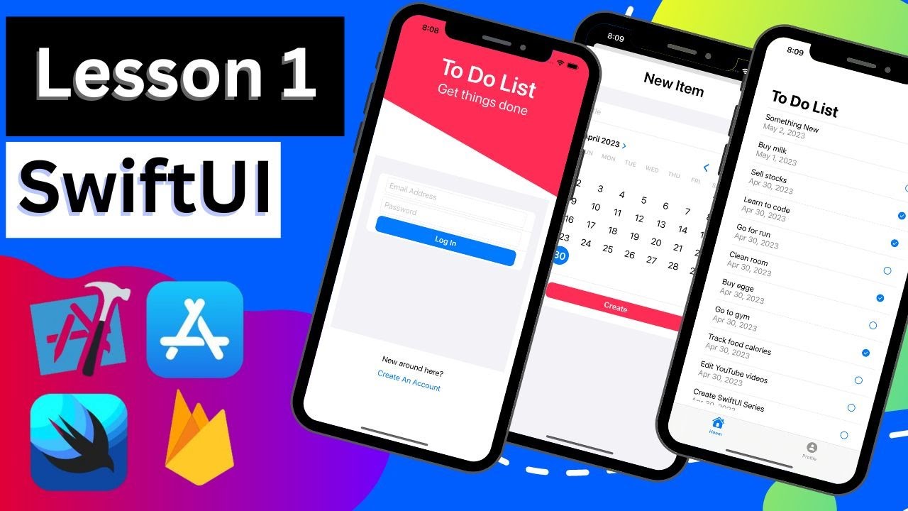 Lesson 1: Project Set Up – SwiftUI To Do List - YouTube