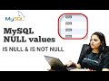 MySQL Null values | IS NULL and IS NOT NULL