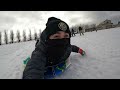 st. louisans take advantage of snow and sled down art hill