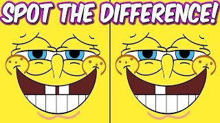 Photo Puzzles #2 Spongebob Squarepants | Spot the difference Brain Games for Kids | Child Friendly