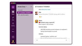 Resolve threats faster with Slack | Slack for Security