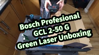 Bosch Professional GCL 2-50 G Green Laser + BT 150 Tripod Unboxing & Demo