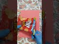 unpacking fun flips chips tangy tomato 10 rs. pack shorts food snack