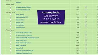 Searching with the Thesaurus and Subject Headings on Ovid