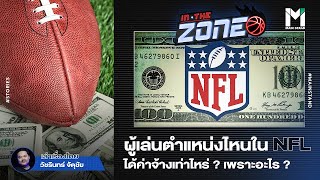 NFL : ผู้เล่นตำแหน่งไหนใน NFL ได้ค่าจ้างเท่าไหร่ ? เพราะอะไร ? | IN THE ZONE  EP.78