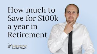 How Much To Save For $100k A Year In Retirement? 💸| Chris Jardine | Bellwether Family Wealth