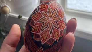 Traditional Goose Egg Pysanka