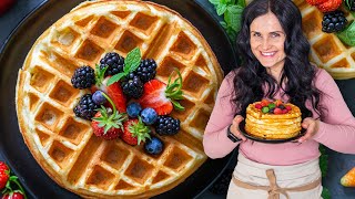 EASY Buttermilk Waffles